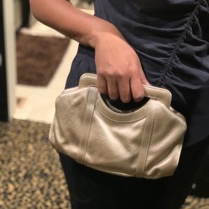 Escada satin stamped bag